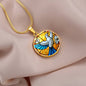 Peace Dove Engraved Necklace in Gold or Silver-[Heartfelt Family Gift]