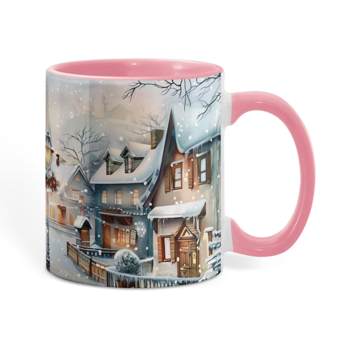 Christmas Winter Wonderland Color Accent Mugs