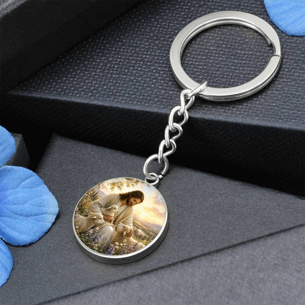 Personalized Jesus and Lamb Necklace