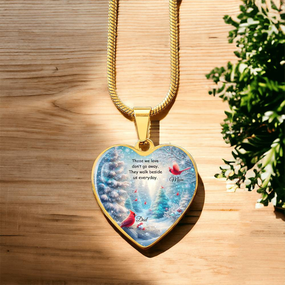 Heart Necklace with Engraving-[Heartfelt Family Gift]