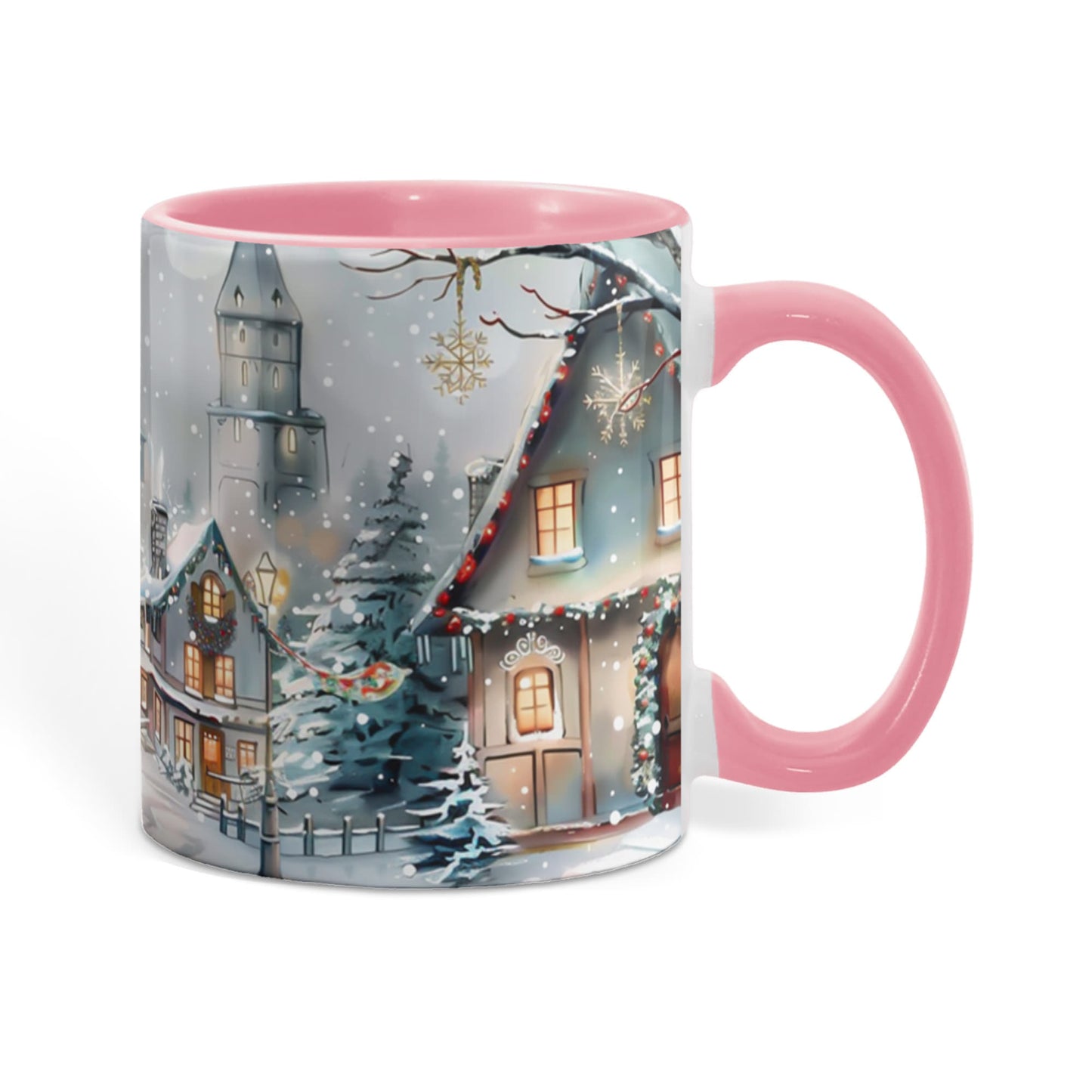 Christmas Winter Wonderland Color Accent Mugs