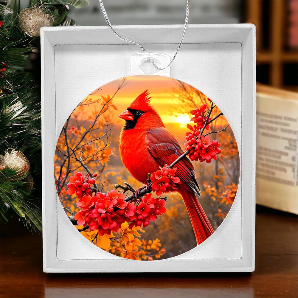Cardinal Acrylic Ornament