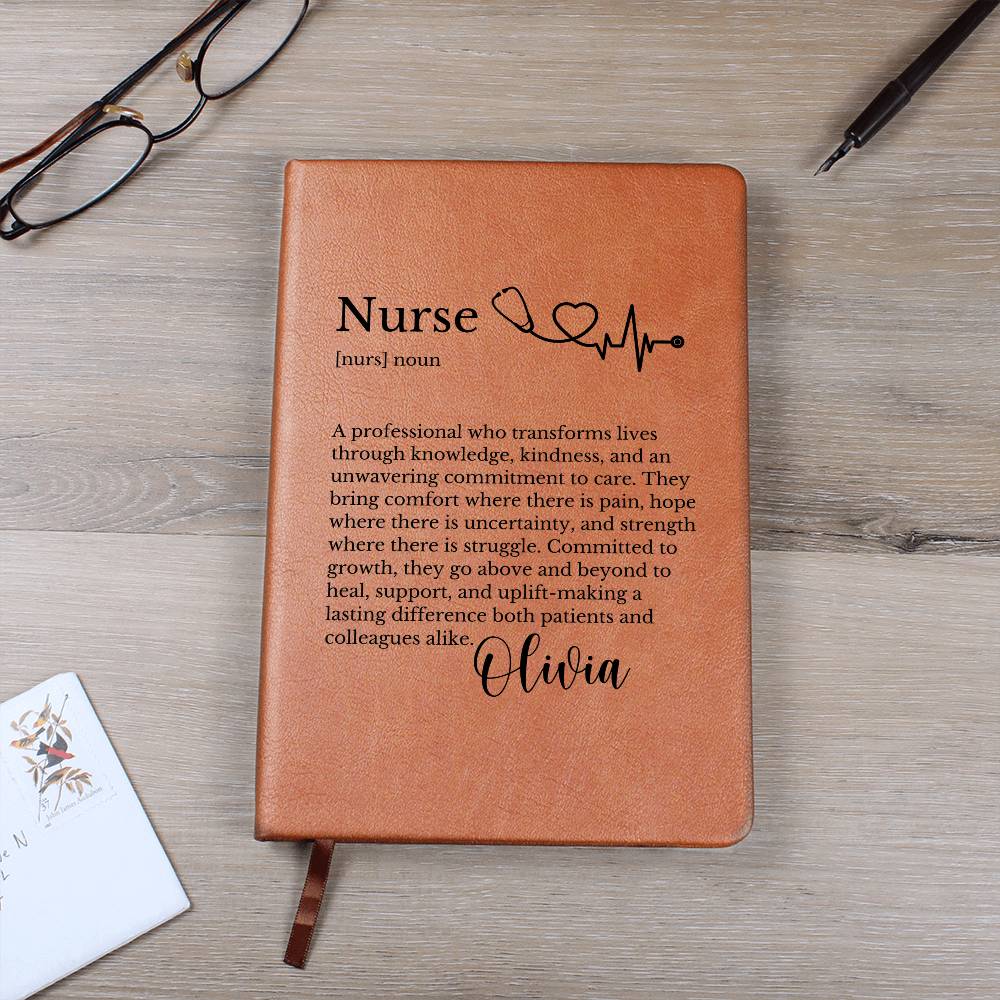 Nurse Definition Journal Gift for Healthcare Worker