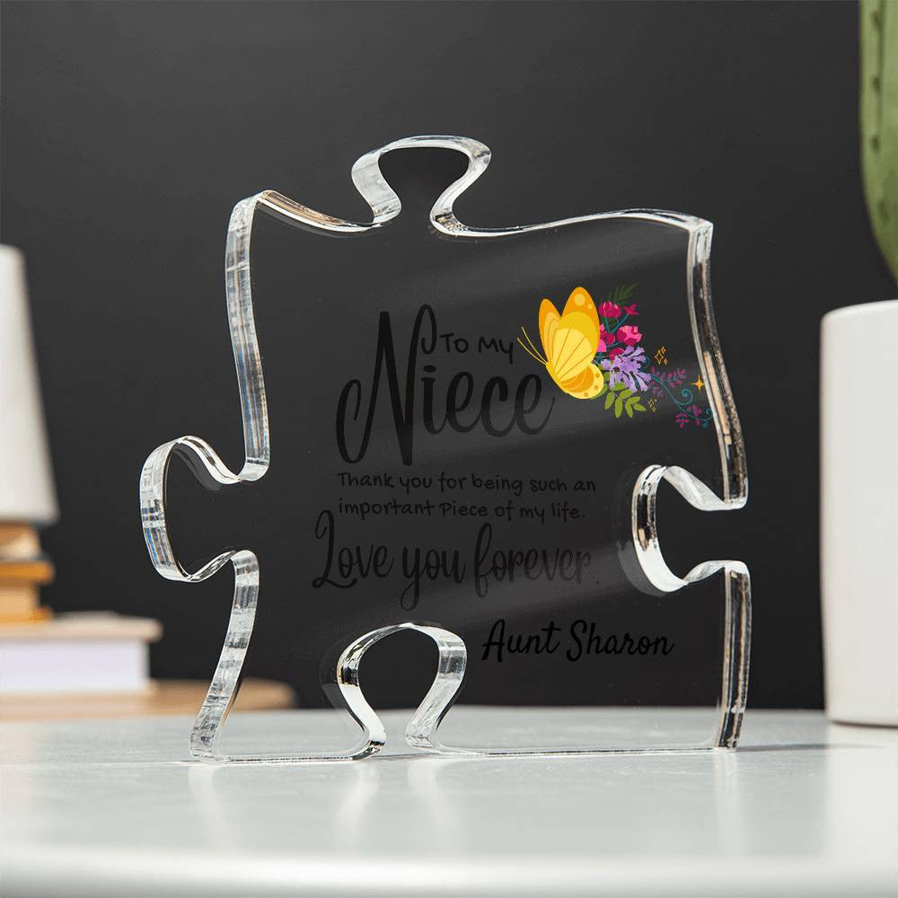 Niece Acrylic Puzzle Plaque-[Heartfelt Family Gift]
