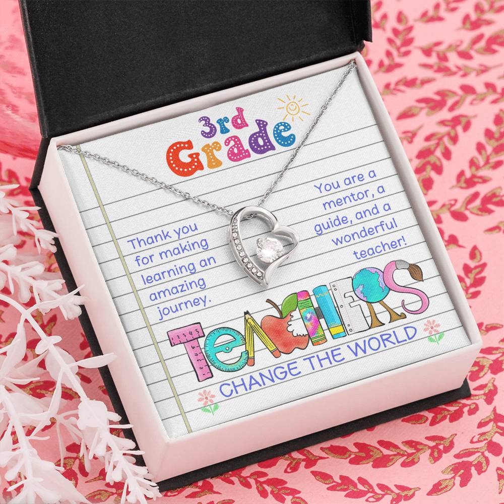 Teacher Thank You Necklace Gift