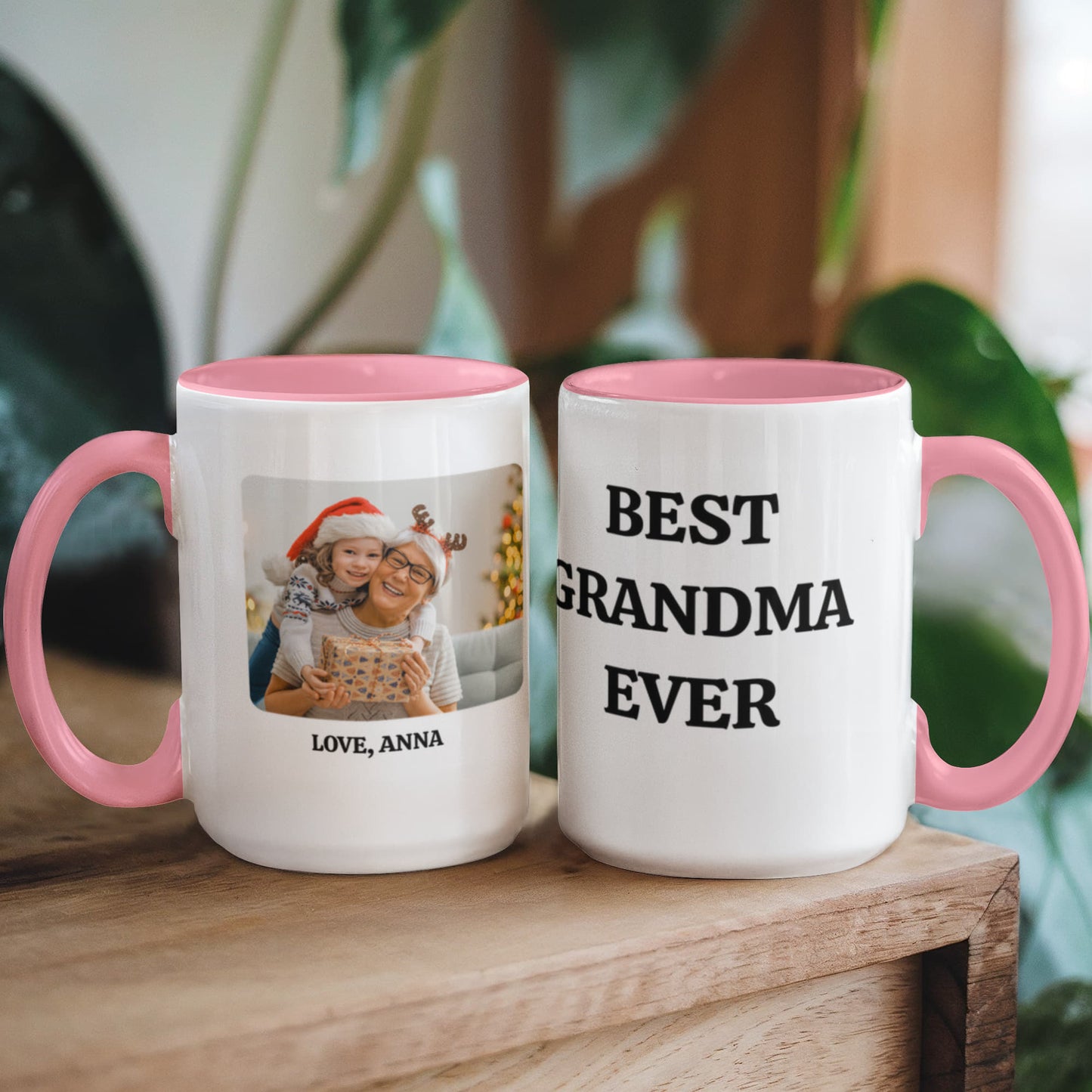 Best Grandma Ever Color Accent Mugs