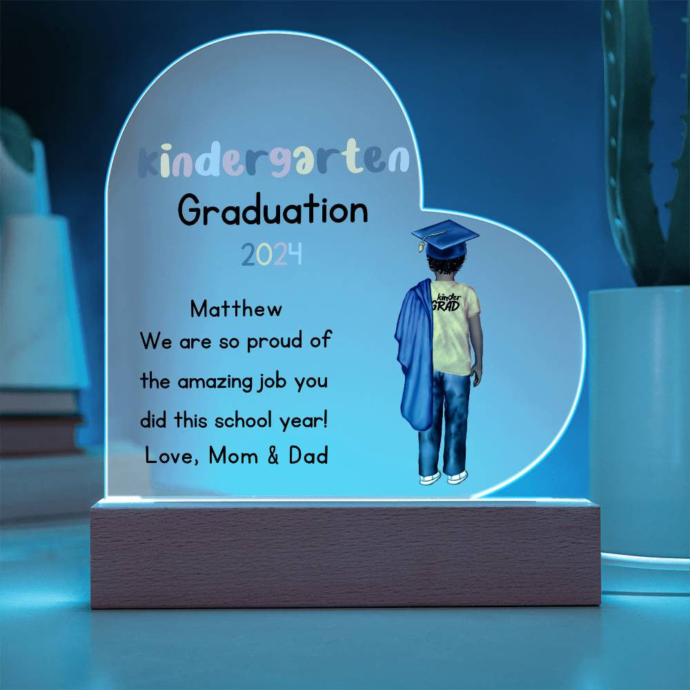 Kindergarten Graduation Plaque-[Heartfelt Family Gift]