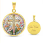 Floral Cross Engraved Necklace-[Heartfelt Family Gift]