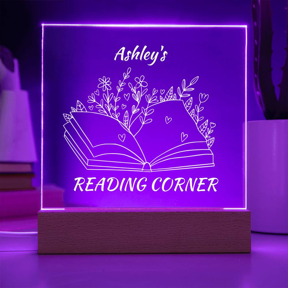 Personalized Book Nook LED Lighted Plaque-[Heartfelt Family Gift]