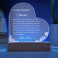 To My Daughter Acrylic Heart Plaque-[Heartfelt Family Gift]