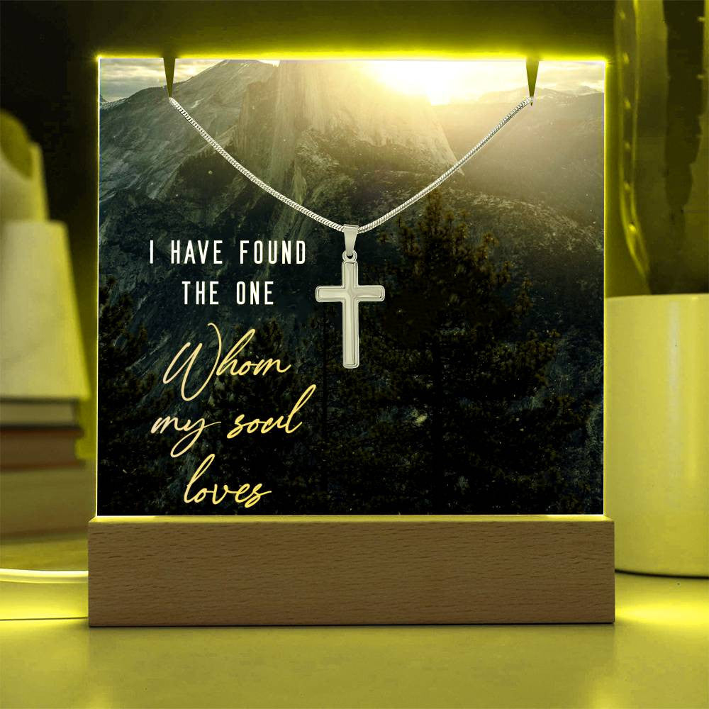 Faith Religious Plaque & Cross Gift Set-[Heartfelt Family Gift]