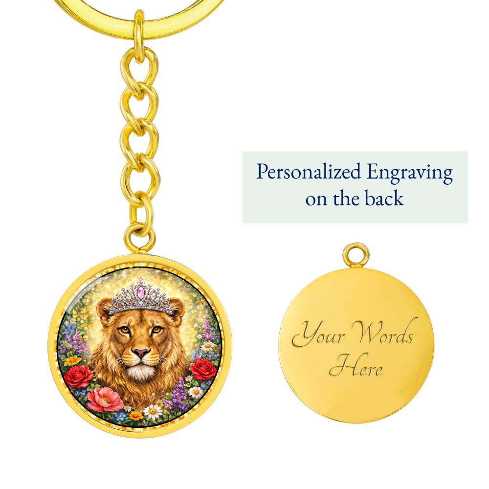 Lioness Personalized Engraved Necklace Bracelet or Keychain