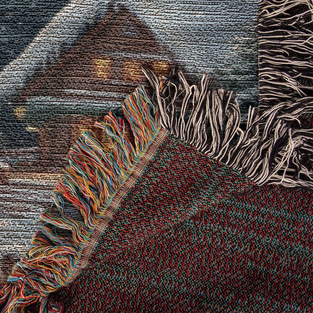 Snowy Village Christmas Woven Blanket-[Heartfelt Family Gift]