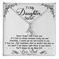 To My Daughter Personalized Necklace Gift from Mom or Dad-[Heartfelt Family Gift]