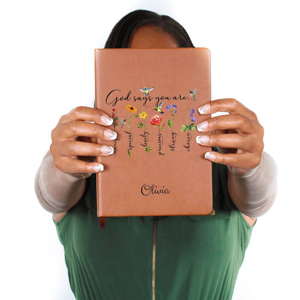 God Says You Are Custom Name Journal-[Heartfelt Family Gift]
