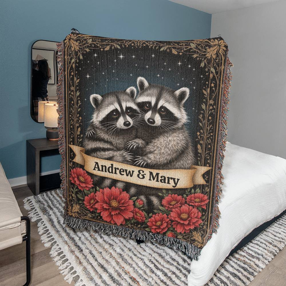 Heirloom Artwork Woven Blanket (Portrait)-[Heartfelt Family Gift]