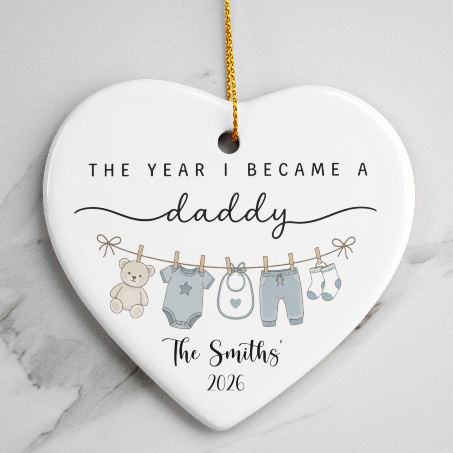 1st Christmas As Dad Ornament