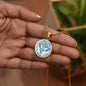 Holy Dove and Cross Necklace with Engraving-[Heartfelt Family Gift]