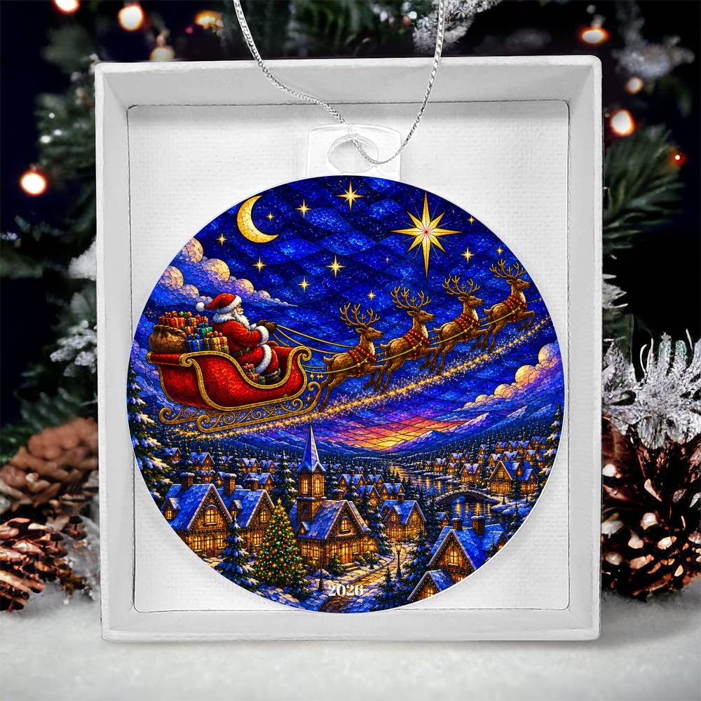 Santa Christmas Ornament