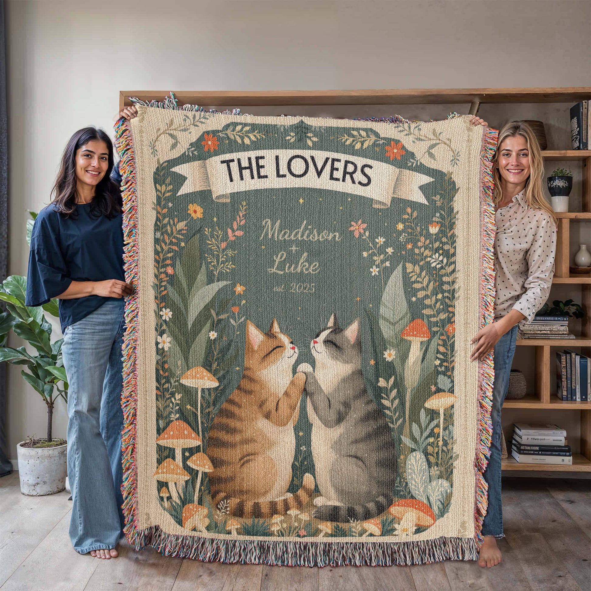 Lovers Cat Blanket-[Heartfelt Family Gift]