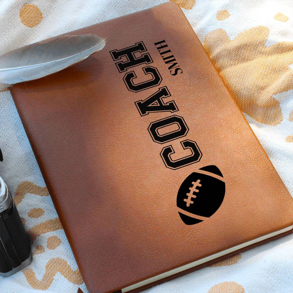 Personalized Football Coach Journal-[Heartfelt Family Gift]