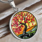Cherry Blossom Tree Necklace with Engraving-[Heartfelt Family Gift]