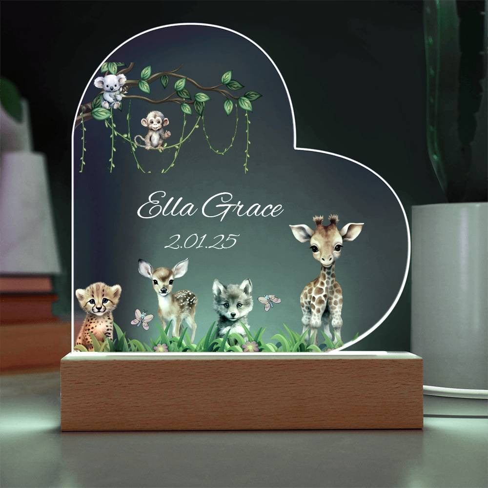 Childrens Woodland Animals Nightlight-[Heartfelt Family Gift]