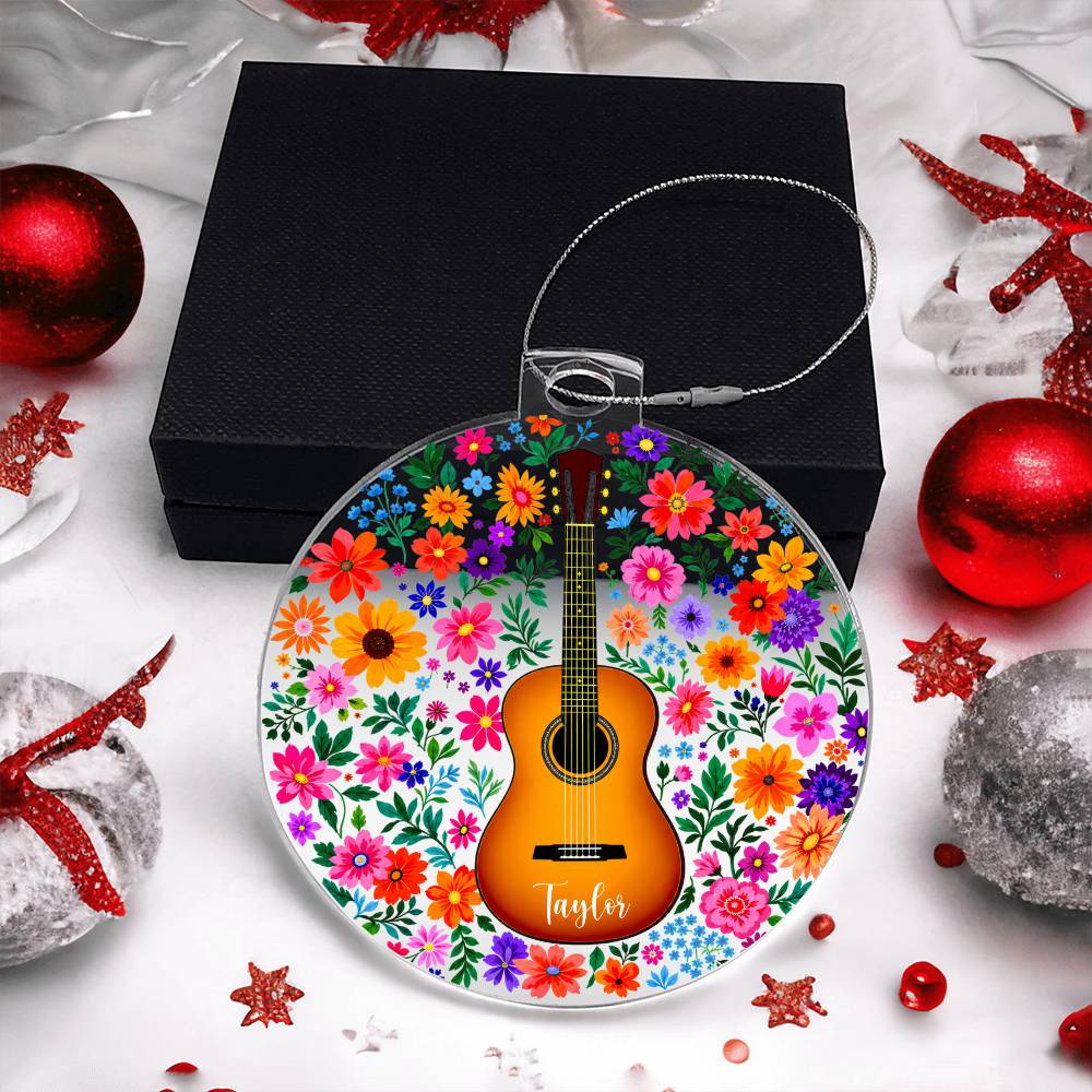 Personalized Acoustic Guitar Ornament
