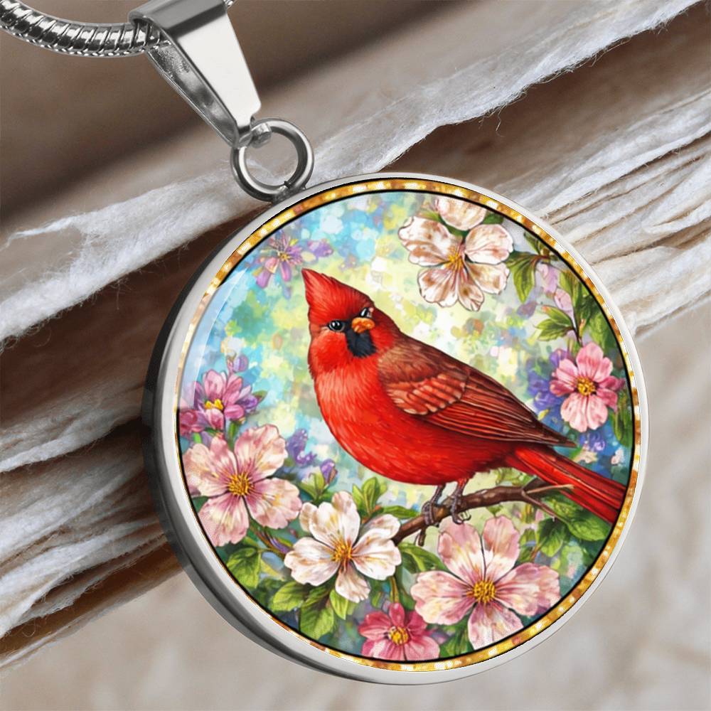 Cardinal Personalized Engraved Necklace Bracelet or Keychain