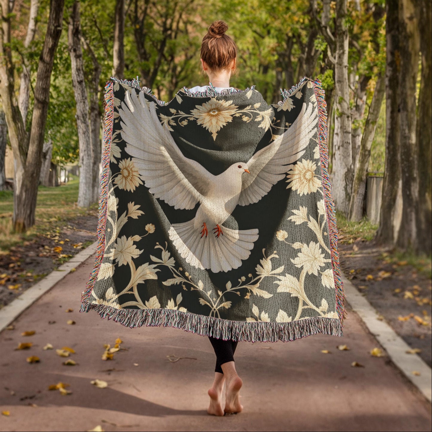 Dove Heirloom Woven Blanket