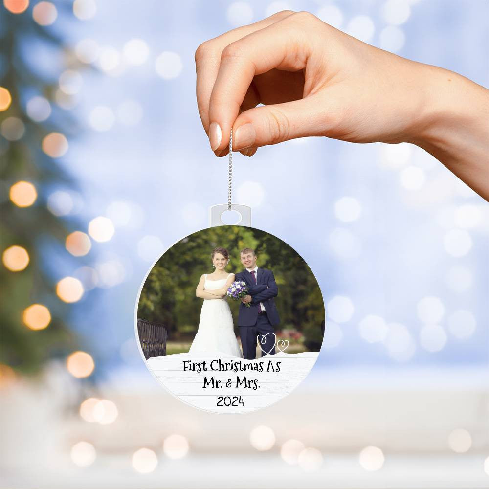 First Christmas as Mr Mrs Married Ornament-[Heartfelt Family Gift]