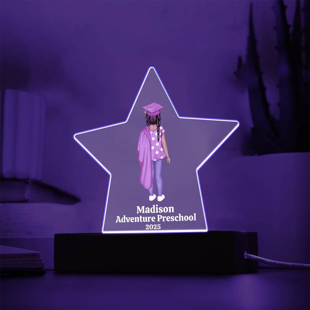 Preschool Graduation Star Plaque