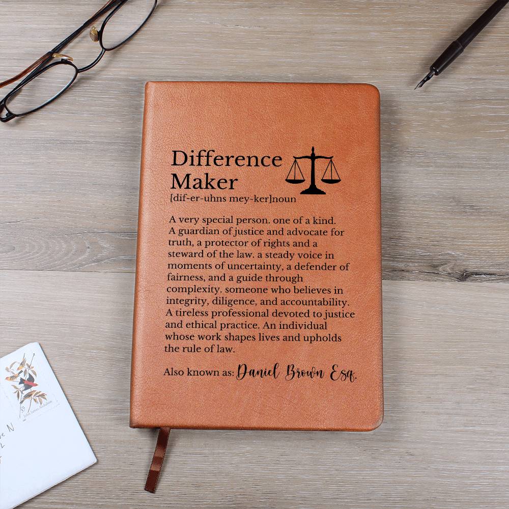 Difference Maker Journal for Lawyer