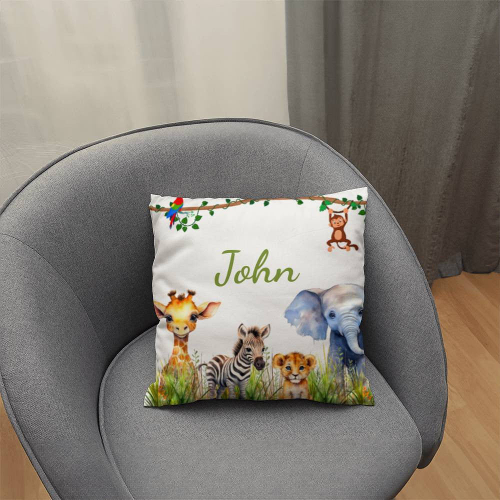 Kids Nursery Safari Zoo Animal Pillow-[Heartfelt Family Gift]