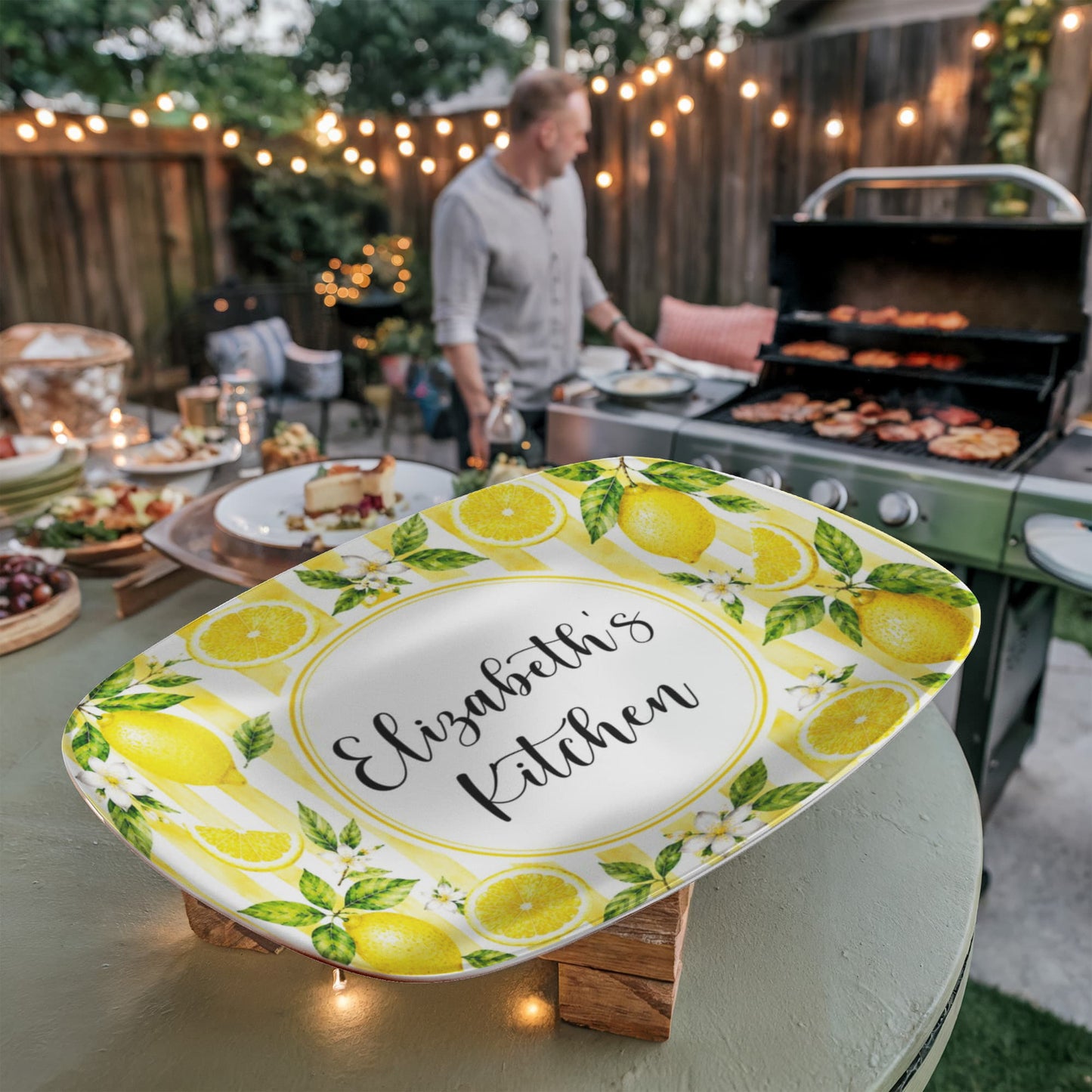 Personalized Lemon Serving Tray