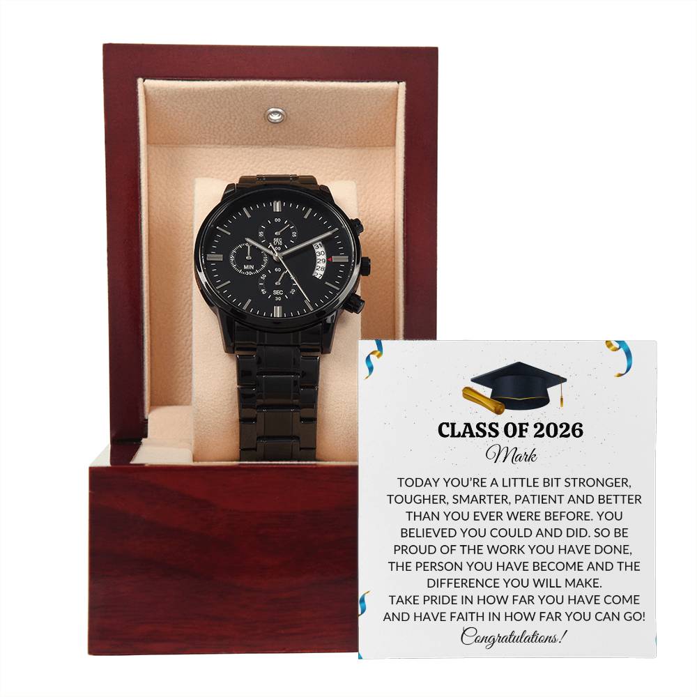Class of 2026 Graduation Gift Chronograph Watch