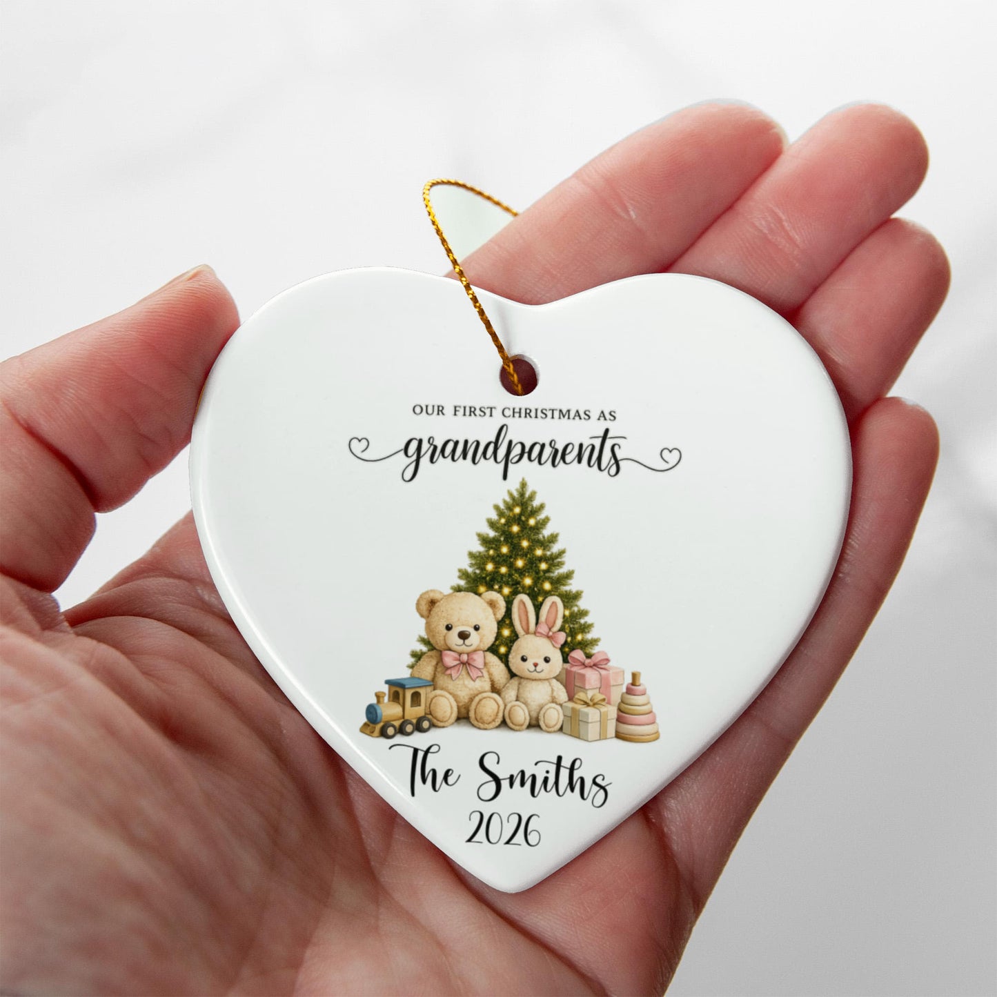 1st Christmas As Grandparents Ornament