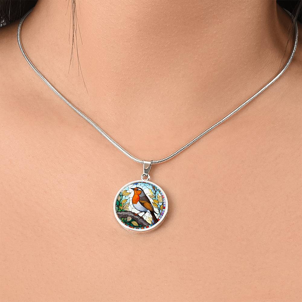Robin Pendant Necklace in Gold or silver