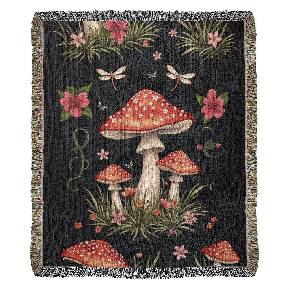 Heirloom Artwork Woven Blanket (Portrait)-[Heartfelt Family Gift]