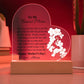 To My Bonus Mom Acrylic Heart Plaque Gift