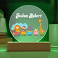 Safari Train Personalized Name Acrylic LED Nightlight-[Heartfelt Family Gift]