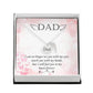 dad Memorial Necklace Angel Wing Charm-[Heartfelt Family Gift]