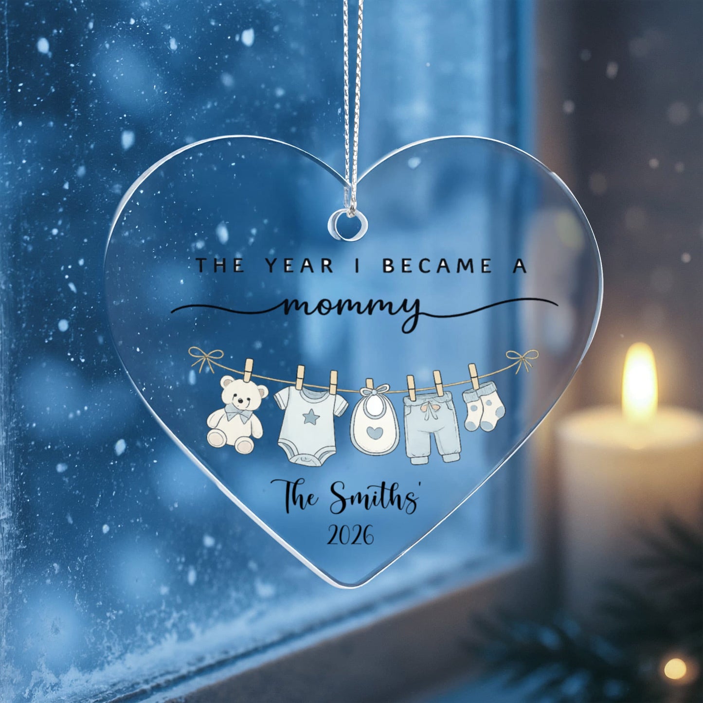 1st Christmas As Mom New Parent Ornament