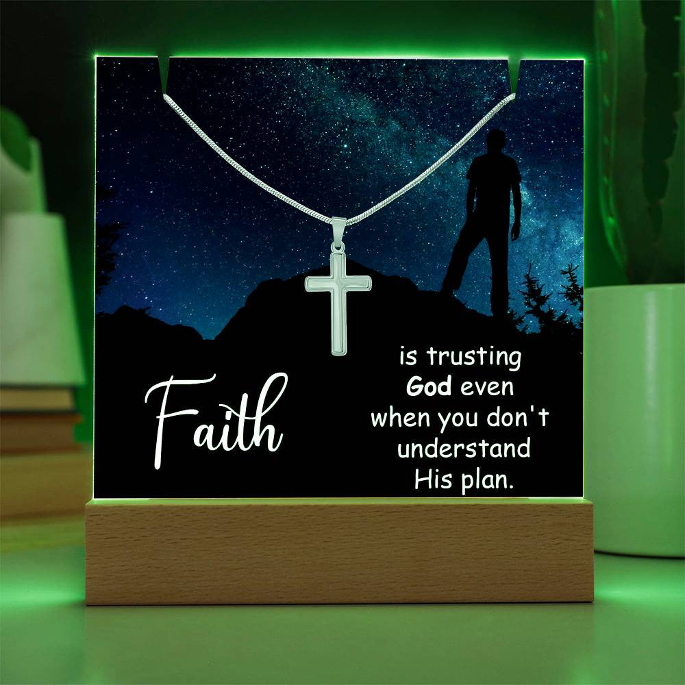 Religious Plaque & Cross Gift Set-[Heartfelt Family Gift]