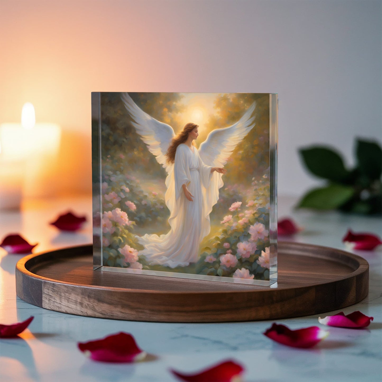 Guardian Angel Religious Decorative Plaque