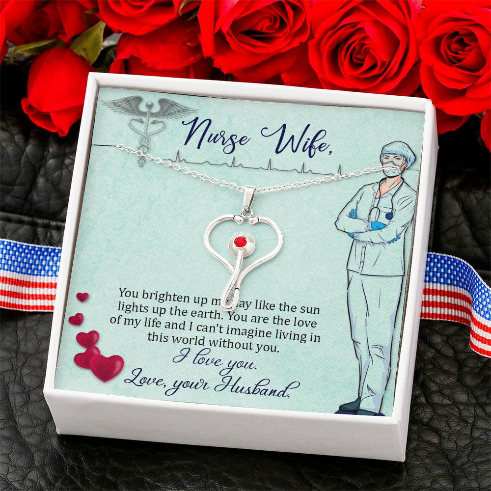 Nurse wife Stethoscope Necklace Gift-[Heartfelt Family Gift]