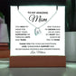 To My Mom Heart Necklace with Lighted Necklace Holder Plaque Gift Set-[Heartfelt Family Gift]