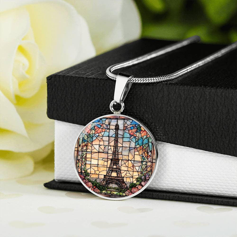 Eiffel Tower Paris Engraved Necklace-[Heartfelt Family Gift]