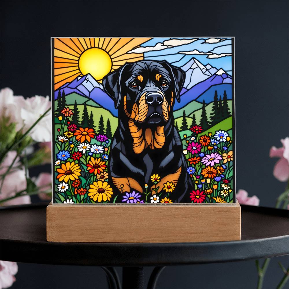 English Retriever Dog Lighted Plaque