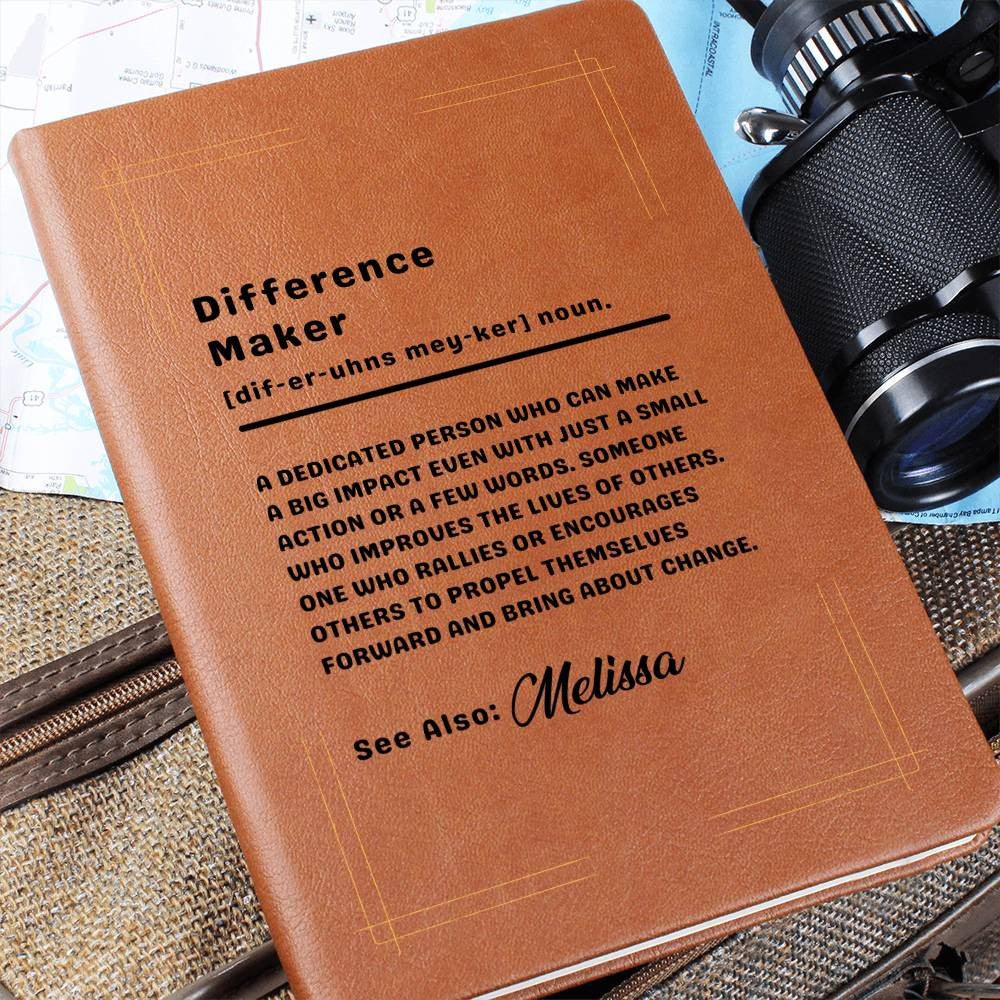 Difference Maker Personalized Journal-[Heartfelt Family Gift]